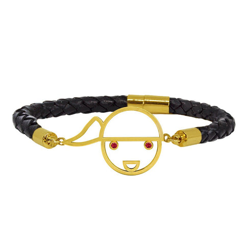 Bamar Black Leather Bracelet (M)