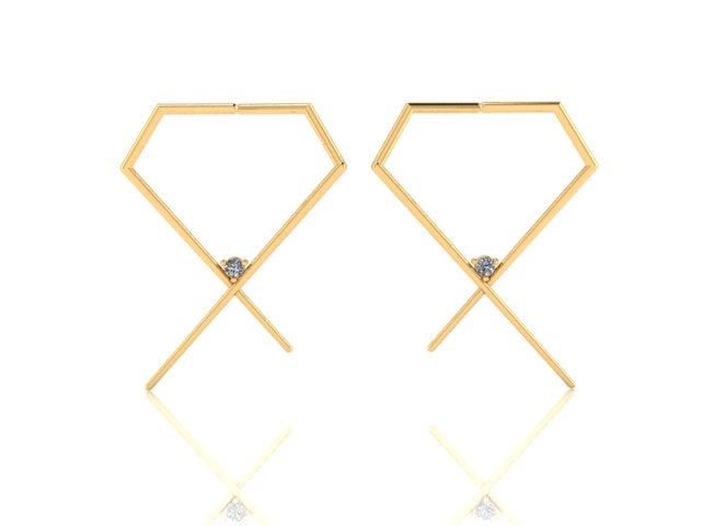 Cross Me Not Earrings