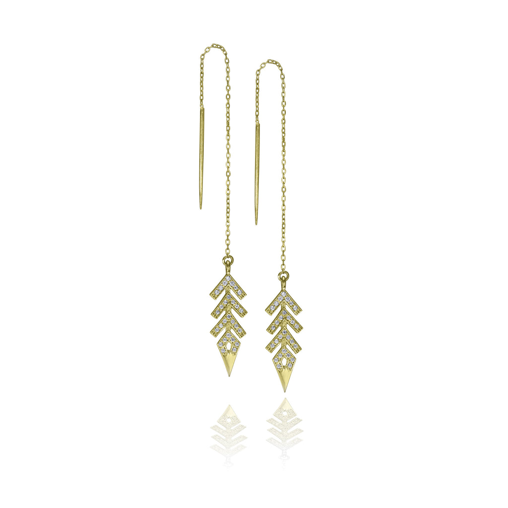 Aya Threader Earrings