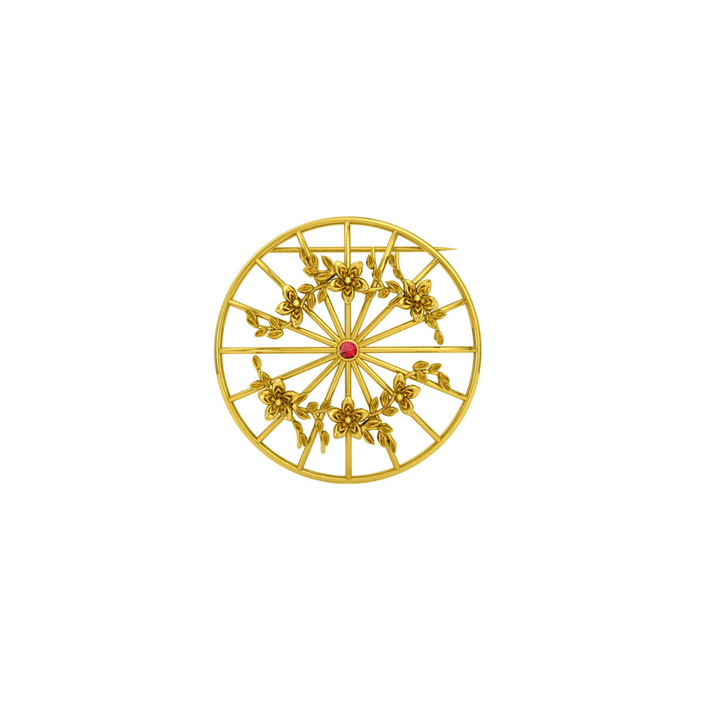 Pathein Brooch/Ruby