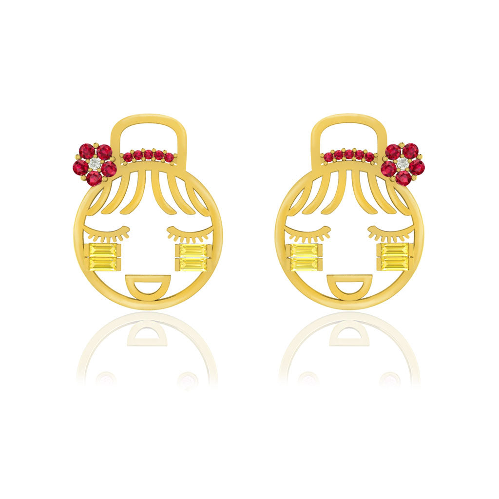 Thanaka Girl Earrings
