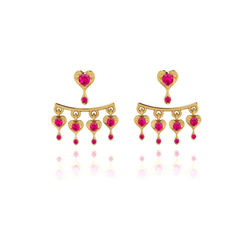 Bleeding Hearts Ear Jackets