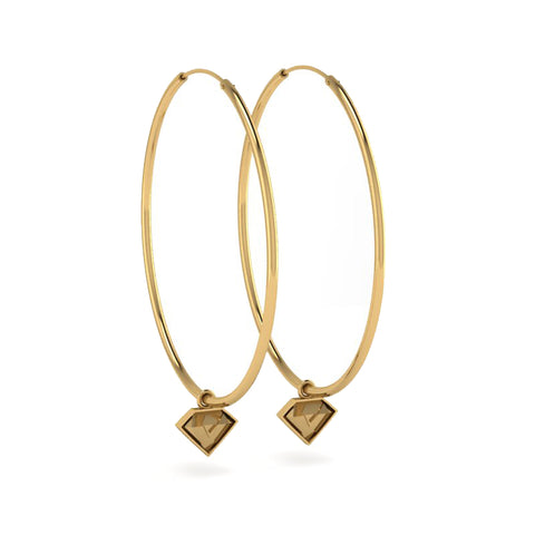 Logo Hoop Earrings