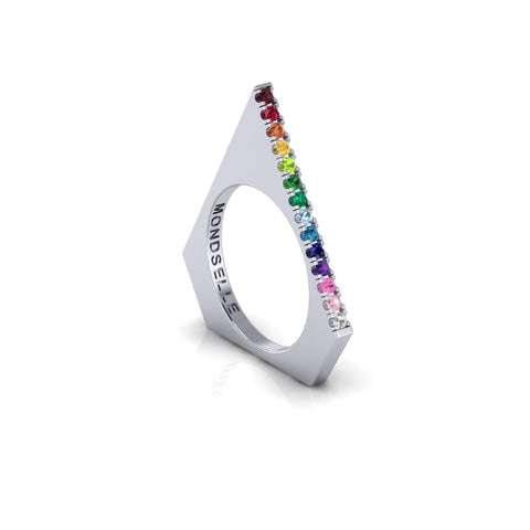 Pave' Vertex Ring